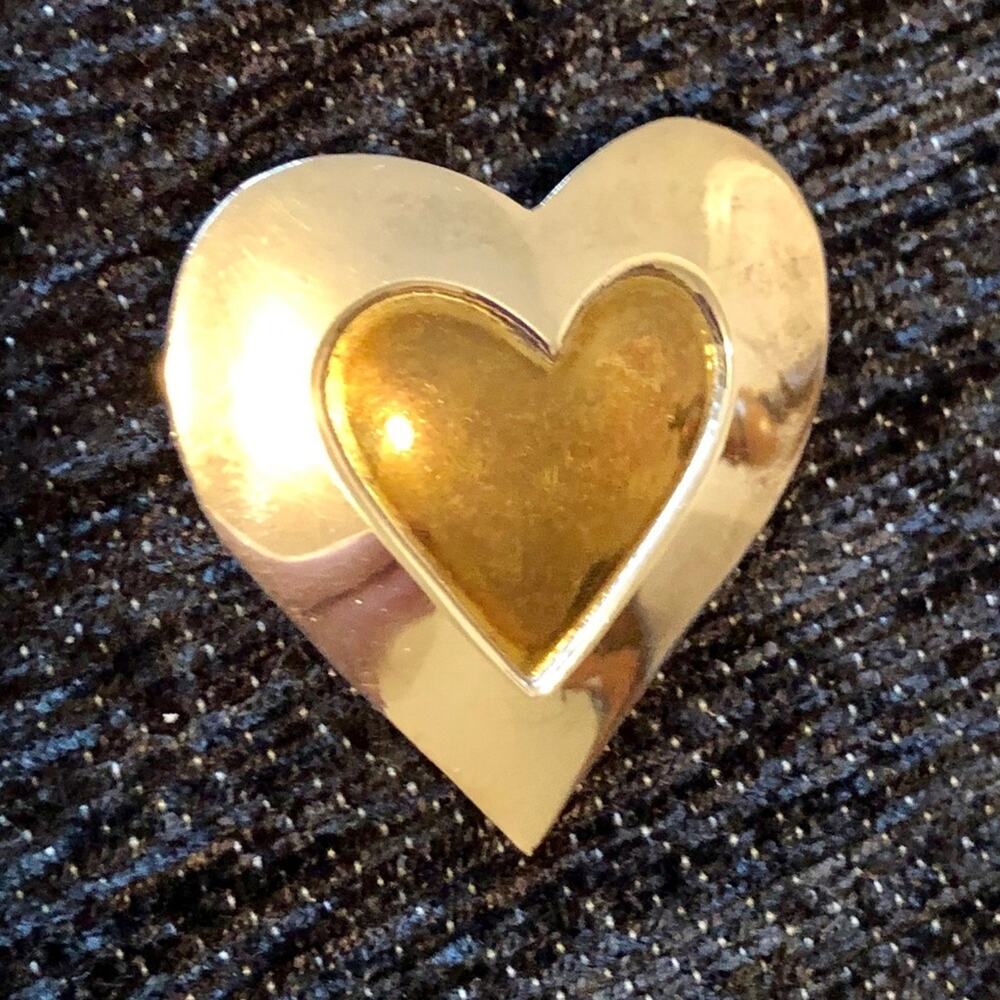 Vintage Sterling Silver/Bronze Pendant